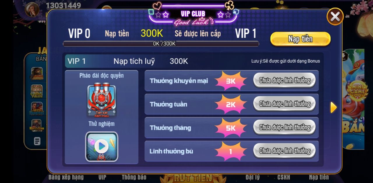 Sự kiện dành cho các Vip Club tại 8us Club